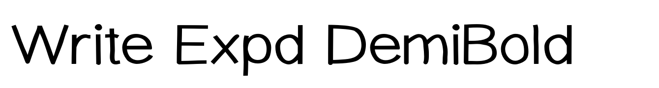 Write Expd DemiBold